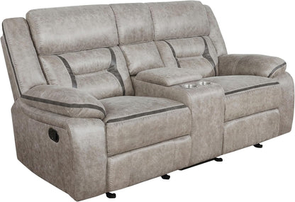 Taupe Recliner Loveseat - Greer rana