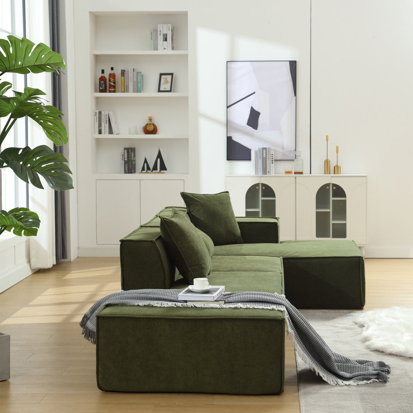 Modular combination living room sofa set, modern minimalist sofa, free