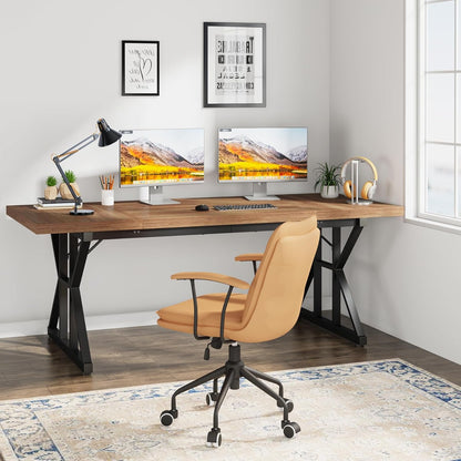 70.8-Inch Executive Desk, Large Computer Office Desk Workstation,