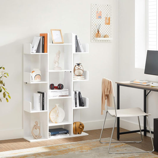 Tree-Shaped Bookcase with 13 Shelves and 5-Tier Freestanding