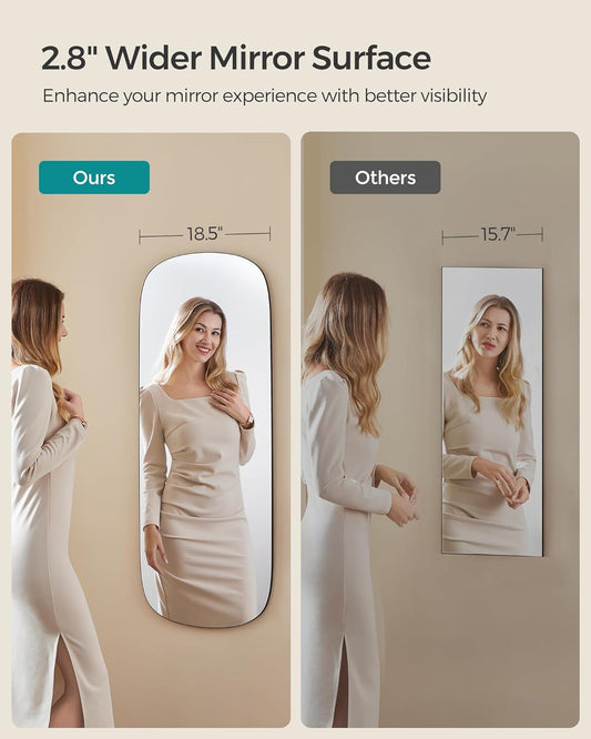 Arched Full Length Mirror 47", Wall, Door Mount
