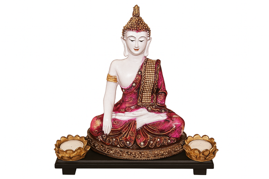 Mariners Creation Multicolor Meditating Gautam Buddha Statue |